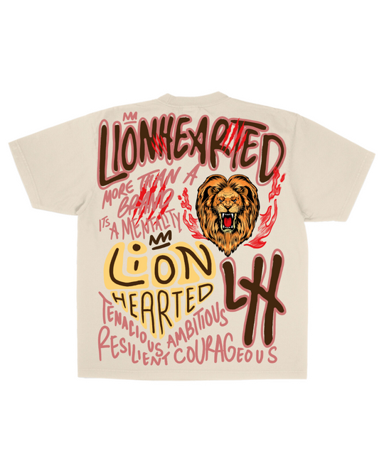 "Street Sovereign" Tee Cream/Cherry Blossom