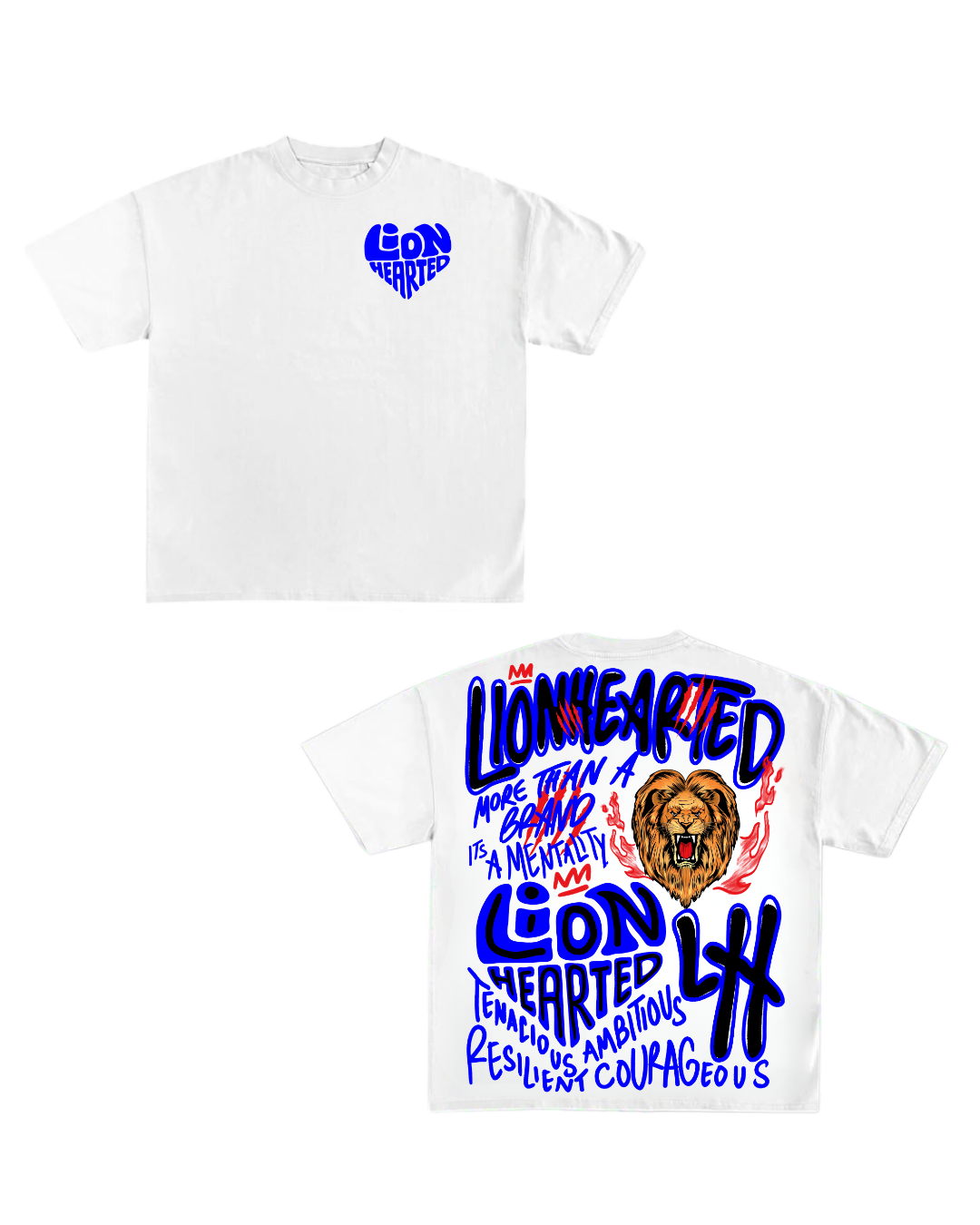 "Street Sovereign" Tee White/Royal Blue